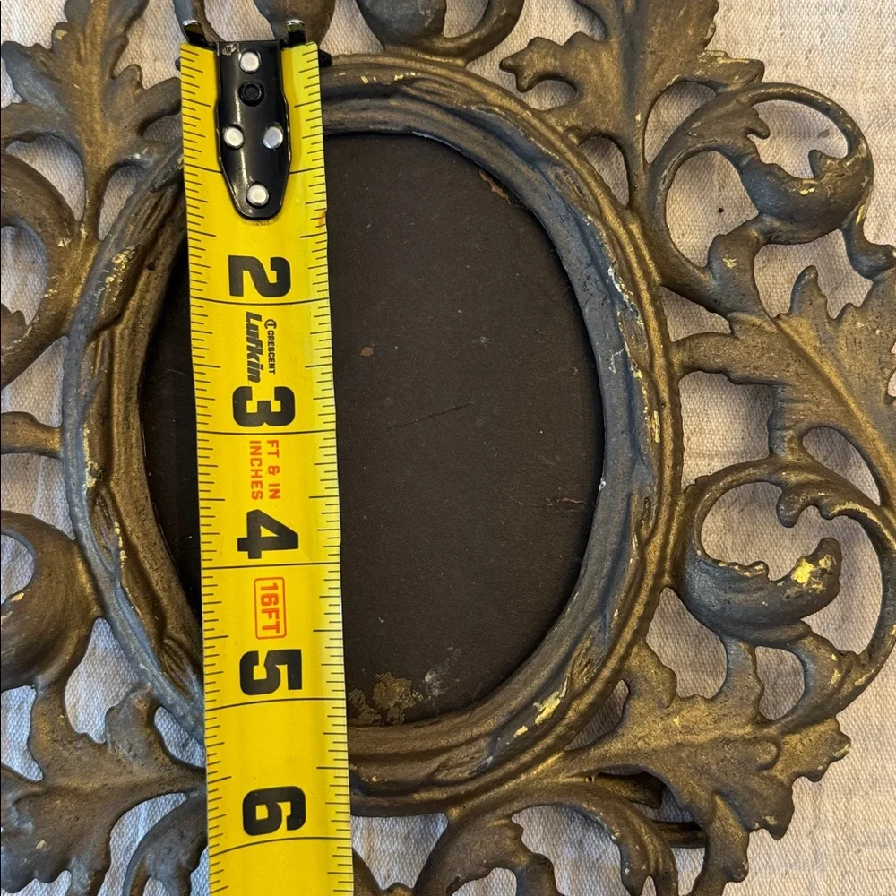 Ornate Antique Style Brass Picture Frame, no glass